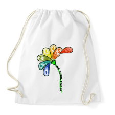 PRINTFASHION one dowb - Sportzsák, Tornazsák - Fehér tornazsák