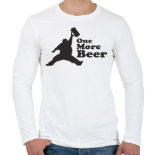 PRINTFASHION one more beer - Férfi hosszú ujjú póló - Fehér férfi póló