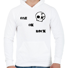 PRINTFASHION One Ok Rock - Férfi kapucnis pulóver - Fehér férfi pulóver, kardigán