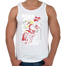 PRINTFASHION One Piece Gear 4 - Férfi atléta - Fehér atléta, trikó