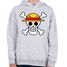 PRINTFASHION One piece - Logo - Gyerek kapucnis pulóver - Sport szürke gyerek pulóver, kardigán