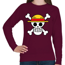 PRINTFASHION One piece - Logo - Női pulóver - Bordó női pulóver, kardigán