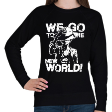 PRINTFASHION One Piece - New World - Női pulóver - Fekete női pulóver, kardigán