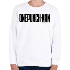 PRINTFASHION One Punch Man logo - Gyerek pulóver - Fehér gyerek pulóver, kardigán