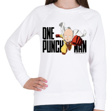 PRINTFASHION One Punch Man - Női pulóver - Fehér női pulóver, kardigán