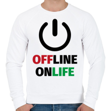 PRINTFASHION OnLife - Férfi pulóver - Fehér férfi pulóver, kardigán