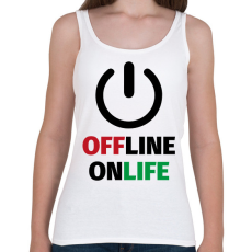 PRINTFASHION OnLife - Női atléta - Fehér