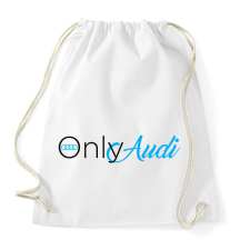 PRINTFASHION OnlyAudi - Sportzsák, Tornazsák - Fehér tornazsák