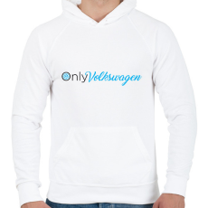 PRINTFASHION OnlyVolkswagen - Férfi kapucnis pulóver - Fehér