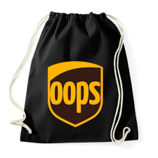 PRINTFASHION OOPS - Sportzsák, Tornazsák - Fekete tornazsák