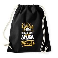 PRINTFASHION Opeles apuka - Sportzsák, Tornazsák - Fekete tornazsák