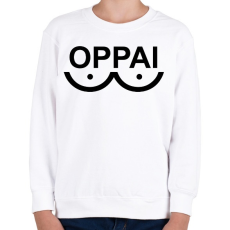 PRINTFASHION Oppai Saitama - Gyerek pulóver - Fehér