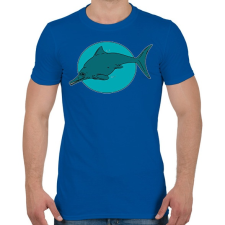 PRINTFASHION Optalmosaurus - Férfi póló - Királykék férfi póló