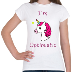 PRINTFASHION optimista vagyok - Női póló - Fehér