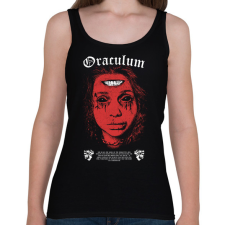 PRINTFASHION Oraculum - Okkult Design - Női atléta - Fekete női trikó