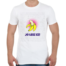 PRINTFASHION Orális banán - Férfi póló - Fehér