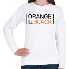 PRINTFASHION Orange is the new Black - Női pulóver - Fehér női pulóver, kardigán
