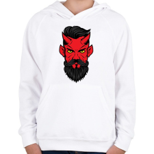 PRINTFASHION Ördög - Gyerek kapucnis pulóver - Fehér gyerek pulóver, kardigán
