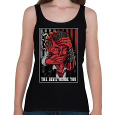 PRINTFASHION Ördög szabályok - Női atléta - Fekete