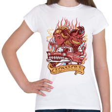 PRINTFASHION Ördögi sofőr - Női póló - Fehér