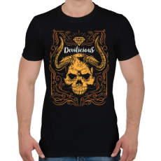 PRINTFASHION Ördögi sugallat - Férfi póló - Fekete