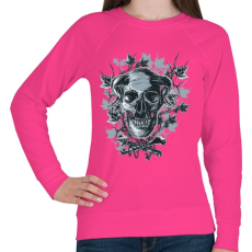 PRINTFASHION Ördögkoponya - Női pulóver - Fukszia