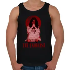 PRINTFASHION Ördögűző - Férfi atléta - Fekete atléta, trikó