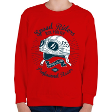 PRINTFASHION Öreg motoros - Gyerek pulóver - Piros