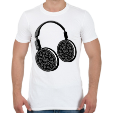 PRINTFASHION Oreo fülhallgató - Férfi póló - Fehér férfi póló