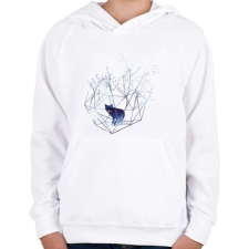 PRINTFASHION Organic prison - Gyerek kapucnis pulóver - Fehér gyerek pulóver, kardigán