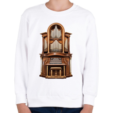 PRINTFASHION Orgona - Gyerek pulóver - Fehér