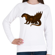 PRINTFASHION Óriás Sárkány - Női pulóver - Fehér