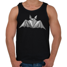 PRINTFASHION Origami denevér - Férfi atléta - Fekete