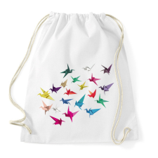 PRINTFASHION Origami madarak - Sportzsák, Tornazsák - Fehér tornazsák