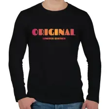 PRINTFASHION Original limited edition  - Férfi hosszú ujjú póló - Fekete férfi póló