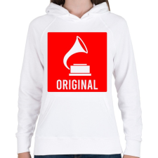 PRINTFASHION Original - Női kapucnis pulóver - Fehér női pulóver, kardigán