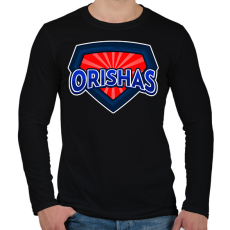 PRINTFASHION ORISHAS 2 - Férfi hosszú ujjú póló - Fekete