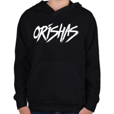 PRINTFASHION ORISHAS - Gyerek kapucnis pulóver - Fekete gyerek pulóver, kardigán