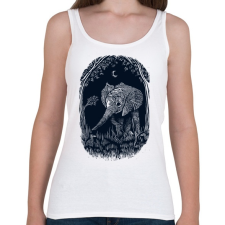 PRINTFASHION Ormányos - Női atléta - Fehér női trikó