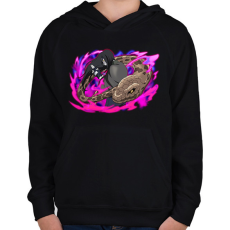 PRINTFASHION Orochimaru - Gyerek kapucnis pulóver - Fekete