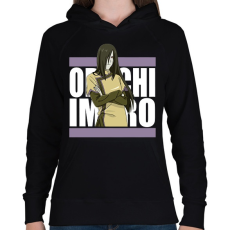 PRINTFASHION Orochimaru - Női kapucnis pulóver - Fekete