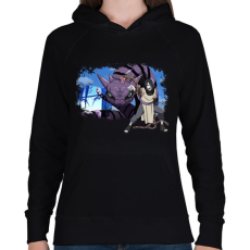 PRINTFASHION Orochimaru - Női kapucnis pulóver - Fekete