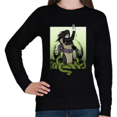 PRINTFASHION Orochimaru with snakes - Női pulóver - Fekete