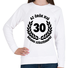 PRINTFASHION Örök ifjú - Női pulóver - Fehér