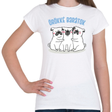 PRINTFASHION Örökké barátok - Női póló - Fehér női póló
