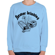 PRINTFASHION Örökké inni - Gyerek pulóver - Világoskék gyerek pulóver, kardigán
