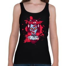 PRINTFASHION Örökre! - Női atléta - Fekete női trikó