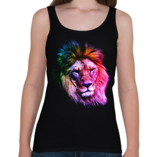 PRINTFASHION Oroszlan art - Női atléta - Fekete női trikó