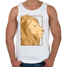 PRINTFASHION Oroszlán - Férfi atléta - Fehér