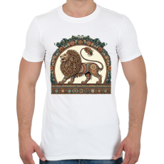 PRINTFASHION Oroszlán - Férfi póló - Fehér